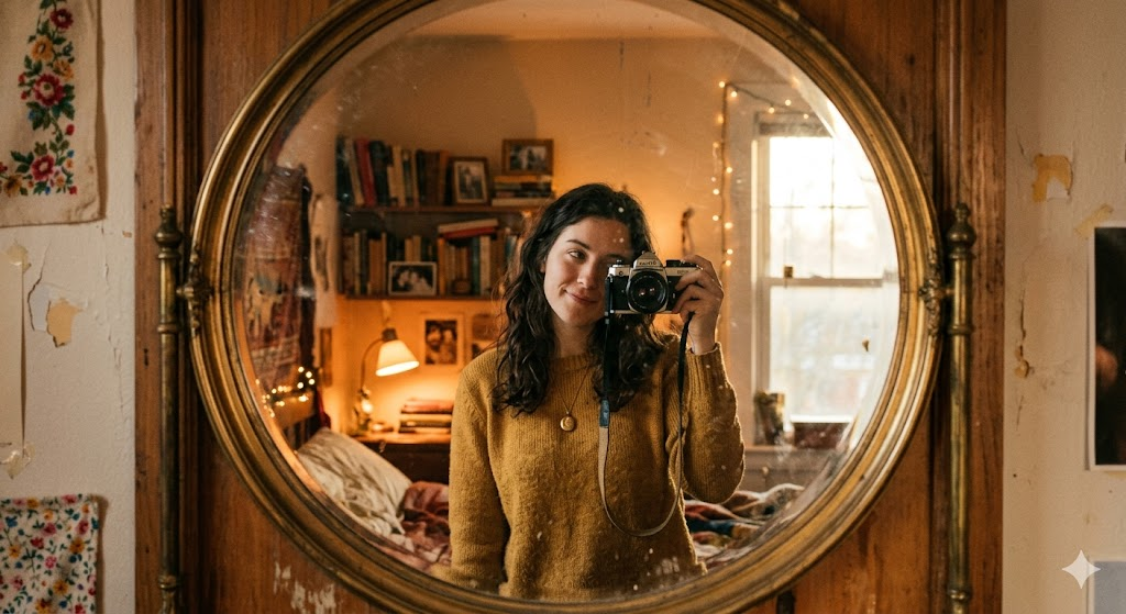 Vintage Camera Selfie