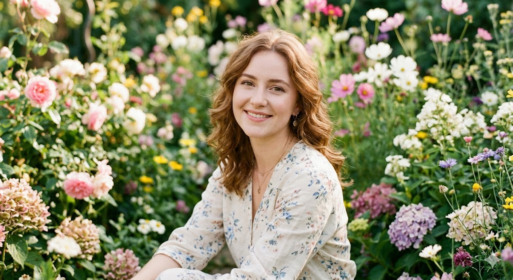 Floral Romantic Scene