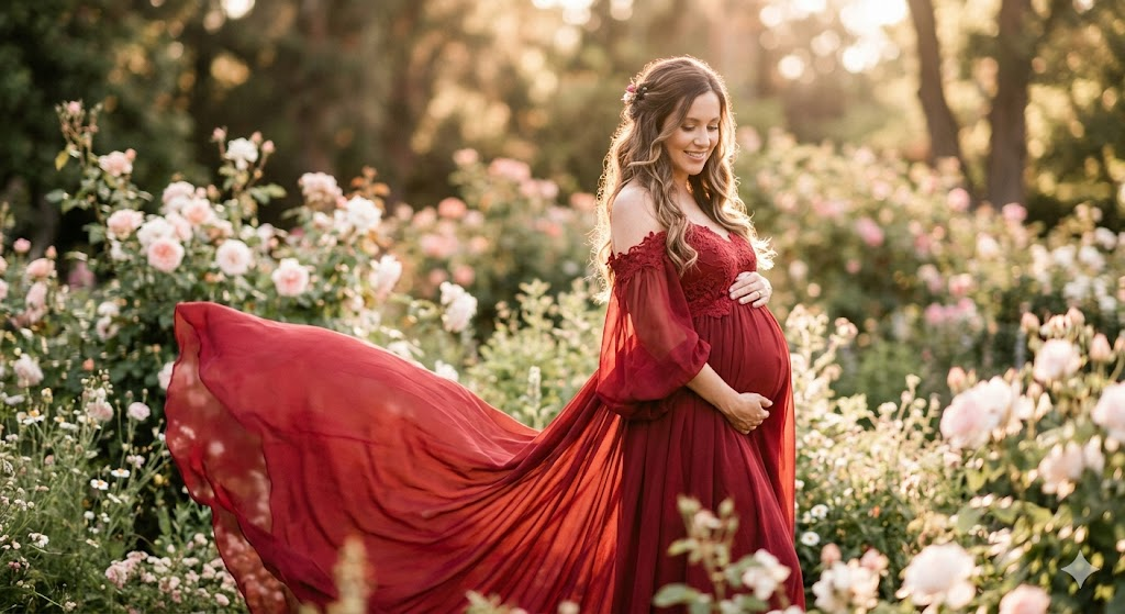Red Elegance Portrait