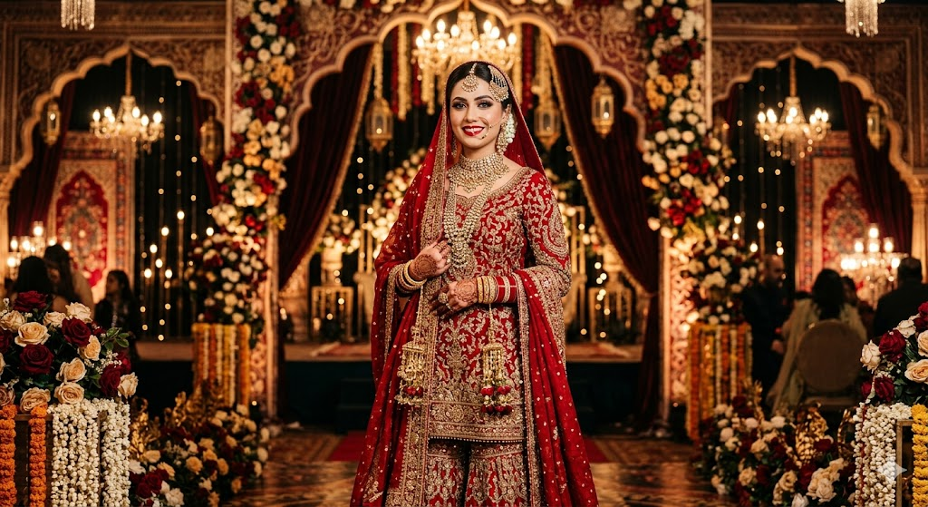 Bridal Sharara Photoshoot