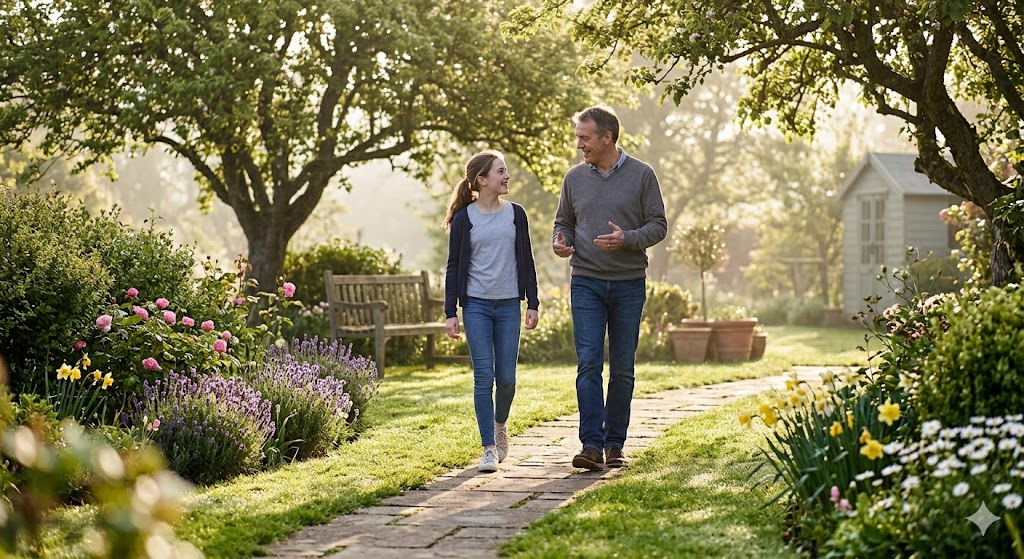 Morning Garden Walk
