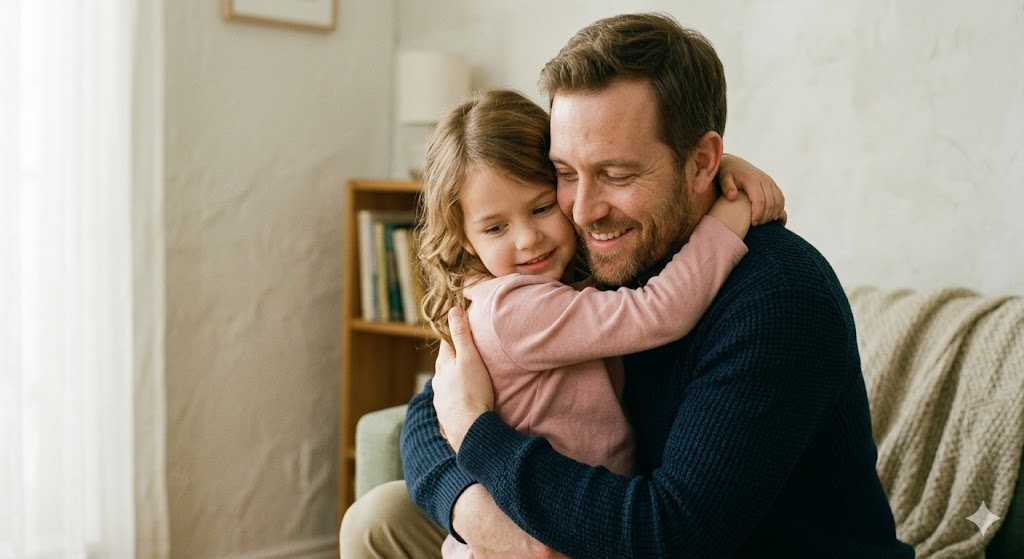 Simple Home Hug Moment