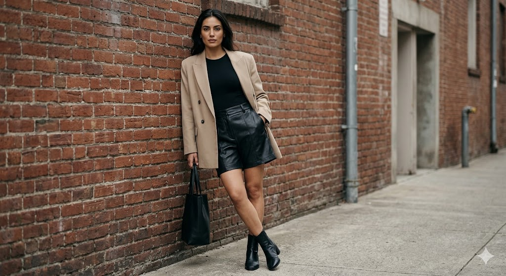 Downtown Chic Fashion Look Prompt