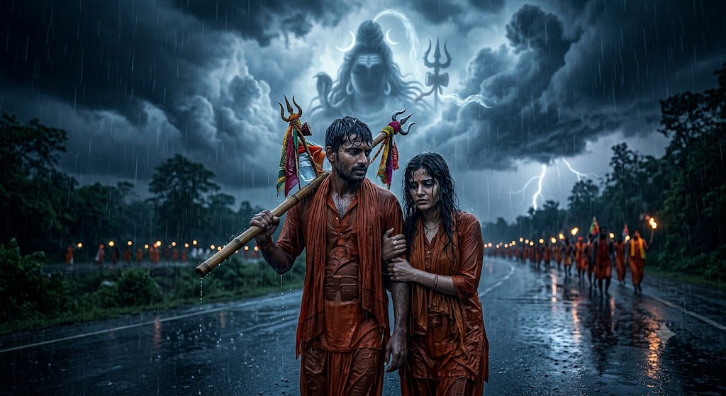 Monsoon Walk With a Shiva Vision